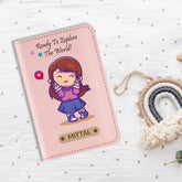 Personalized Printed Leather Passport Cover (Design 07)