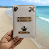 Personalized Vegan Leather Passport Cover with Customized