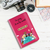 Personalized Printed Leather Passport Cover(Design01)