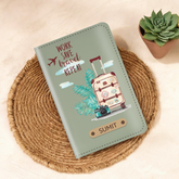 Personalized Printed Leather Passport Cover (Design03)