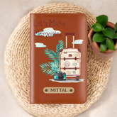 Personalized Printed Leather Passport Cover(Design2)