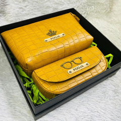 Personalized Unisex Gift Combo Sunglasses Holder with Bag