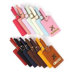 Customized Vegan Leather Luggage Tags