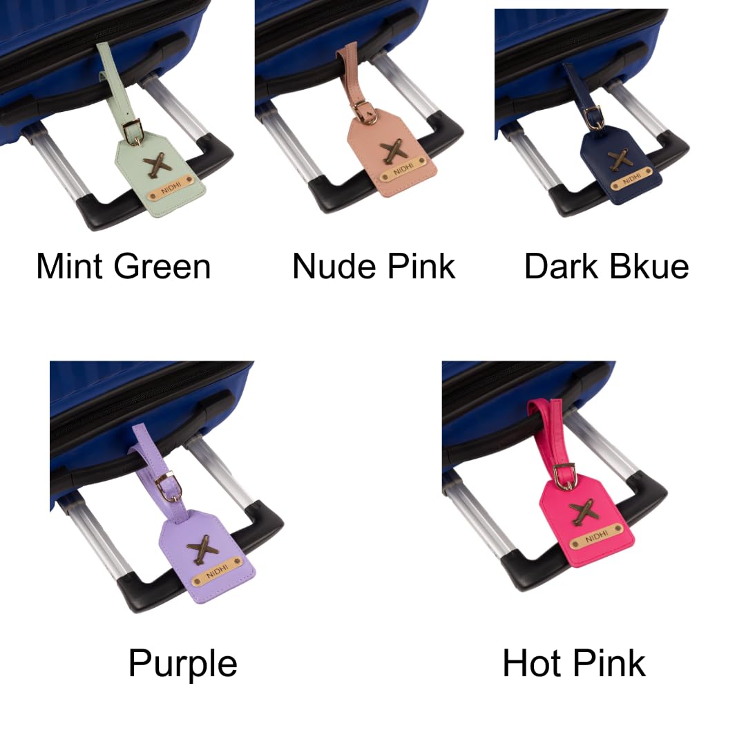 Customized Vegan Leather Luggage Tags