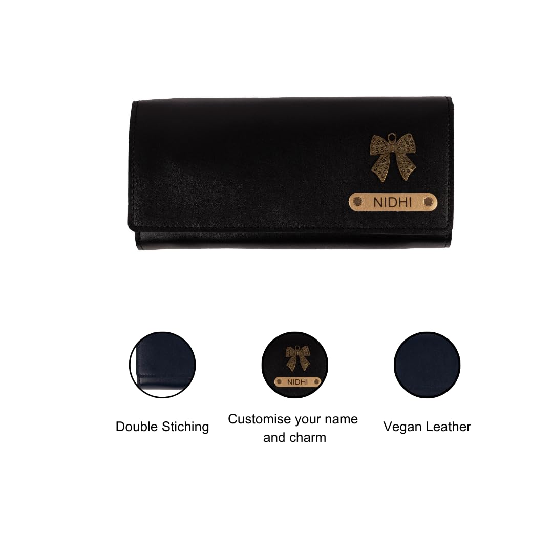 Personalized Leather Wallet for Women