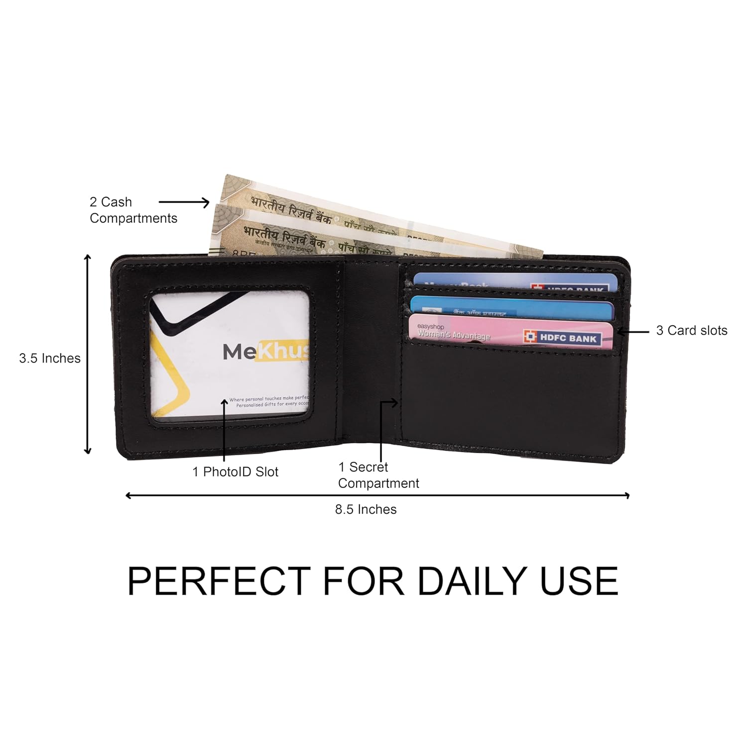 Personalised Leather Wallet for Men