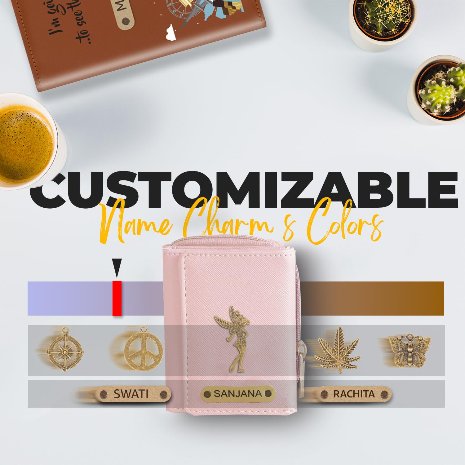 Personalized 4 Piece Gift Combo with Leather