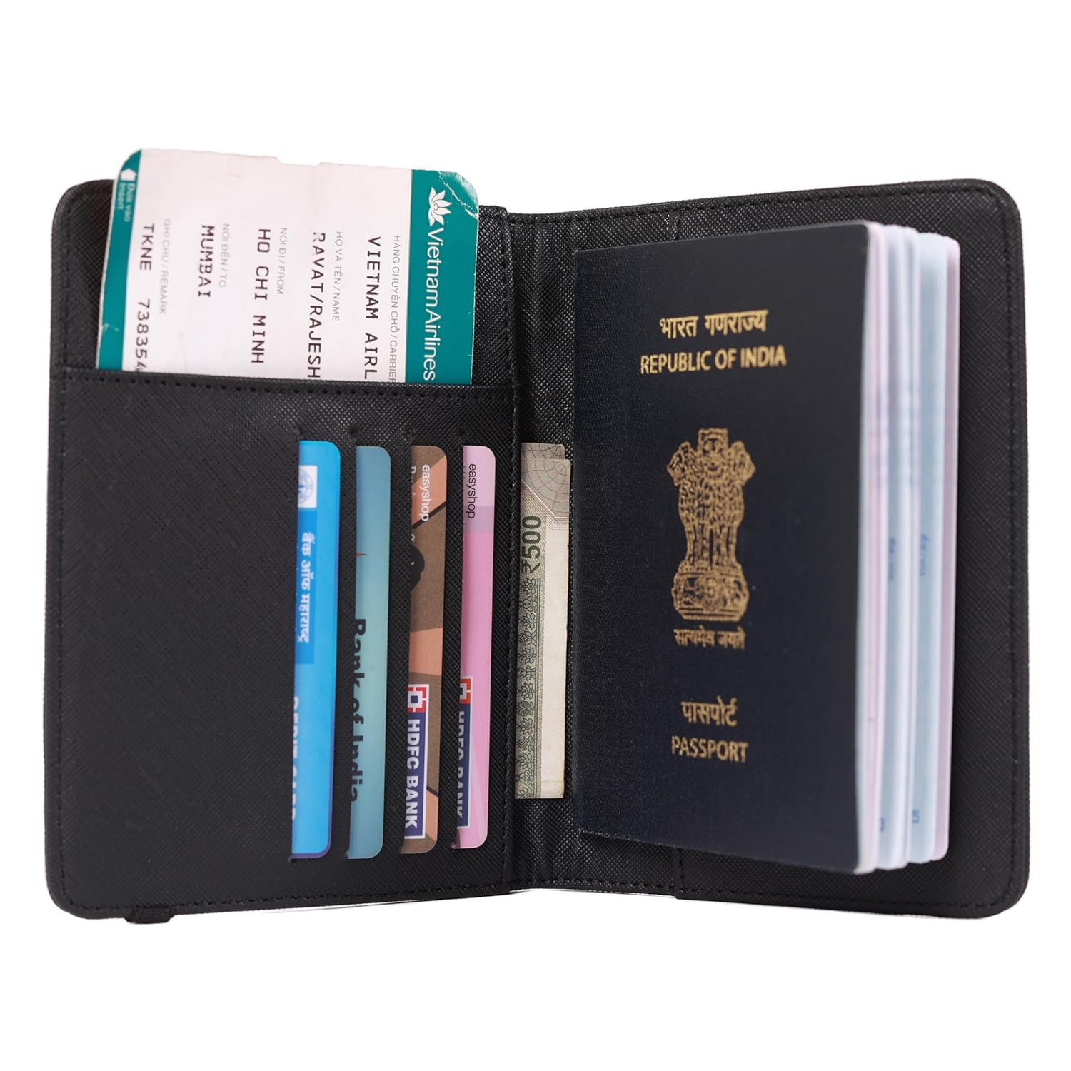 Personalized Vegan Leather Passport Cover with Customized