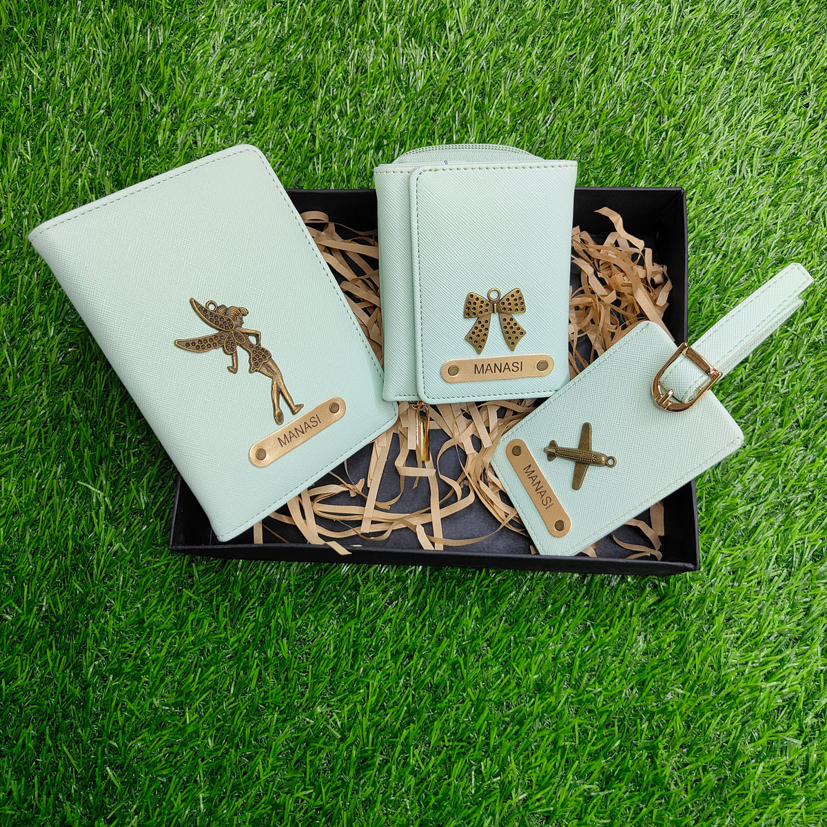 Personalized Gift Set Combo of Vegan Leather