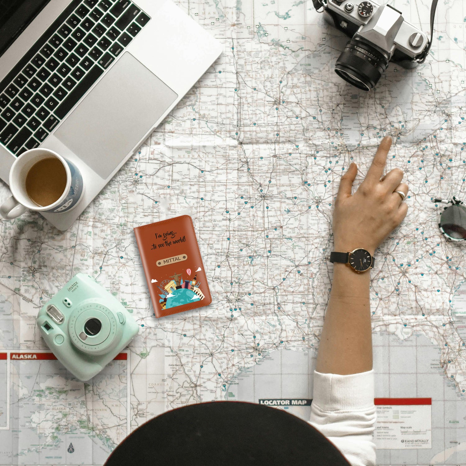 Personalized Printed Leather Passport Cover(Design01)