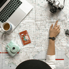 Personalized Printed Leather Passport Cover(Design2)