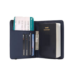 Personalized Vegan Leather Passport Cover with Customized Name & Charm