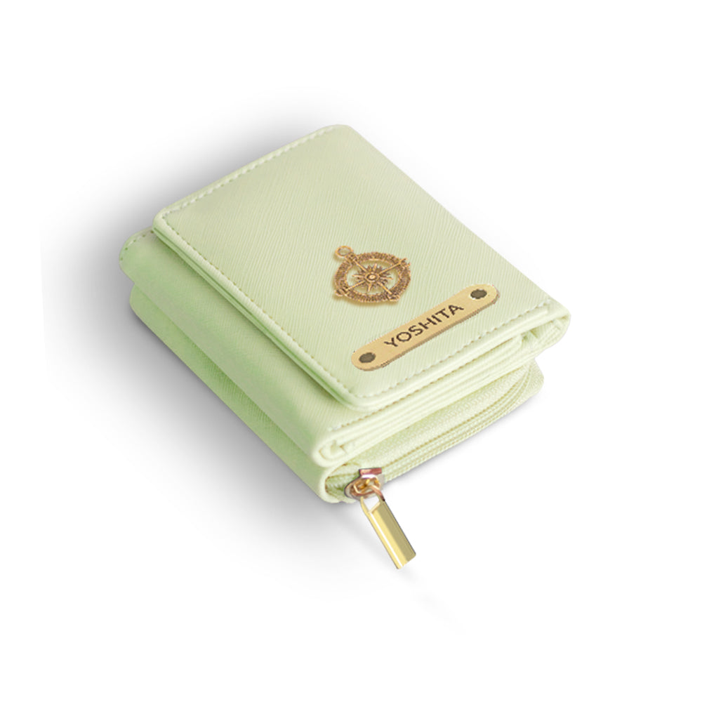 Personalised Vegan Leather Mini Wallet