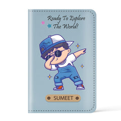 Personalized Printed Leather Passport Cover (Design 05)