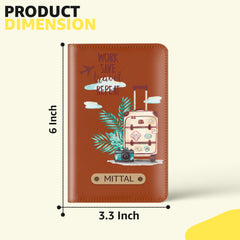 Personalized Couple Passport Cover (Work Save Travel)