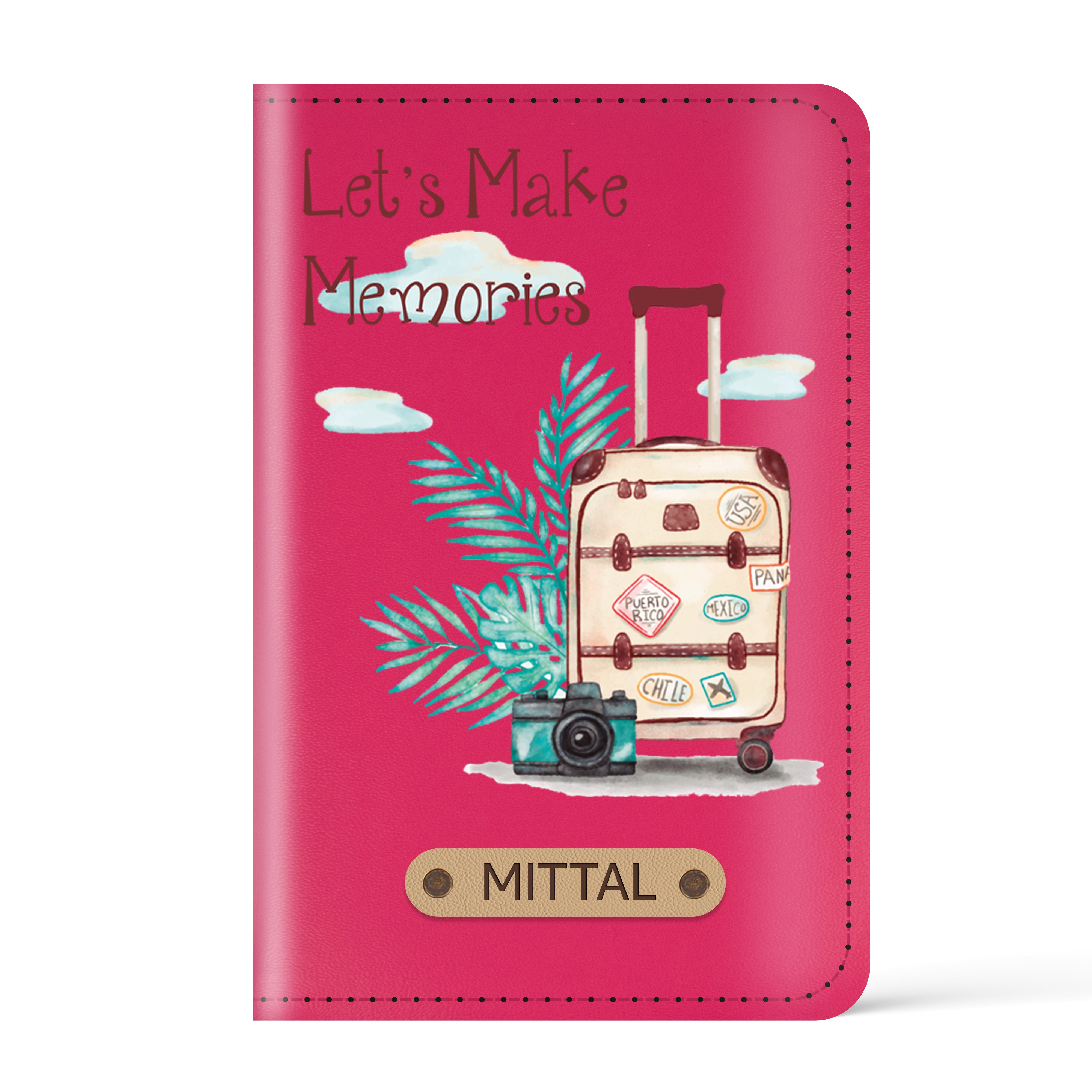 Personalized Printed Leather Passport Cover(Design2)