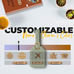 Customized Vegan Leather Luggage Tags