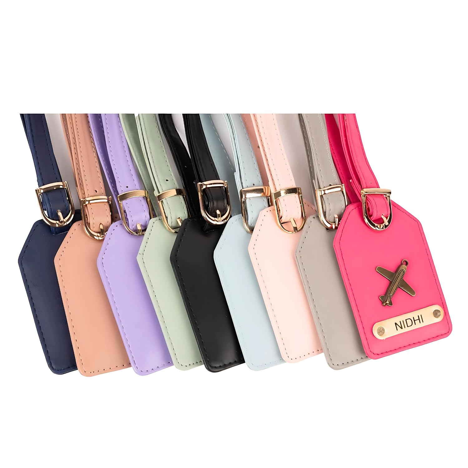 Customized Vegan Leather Luggage Tags